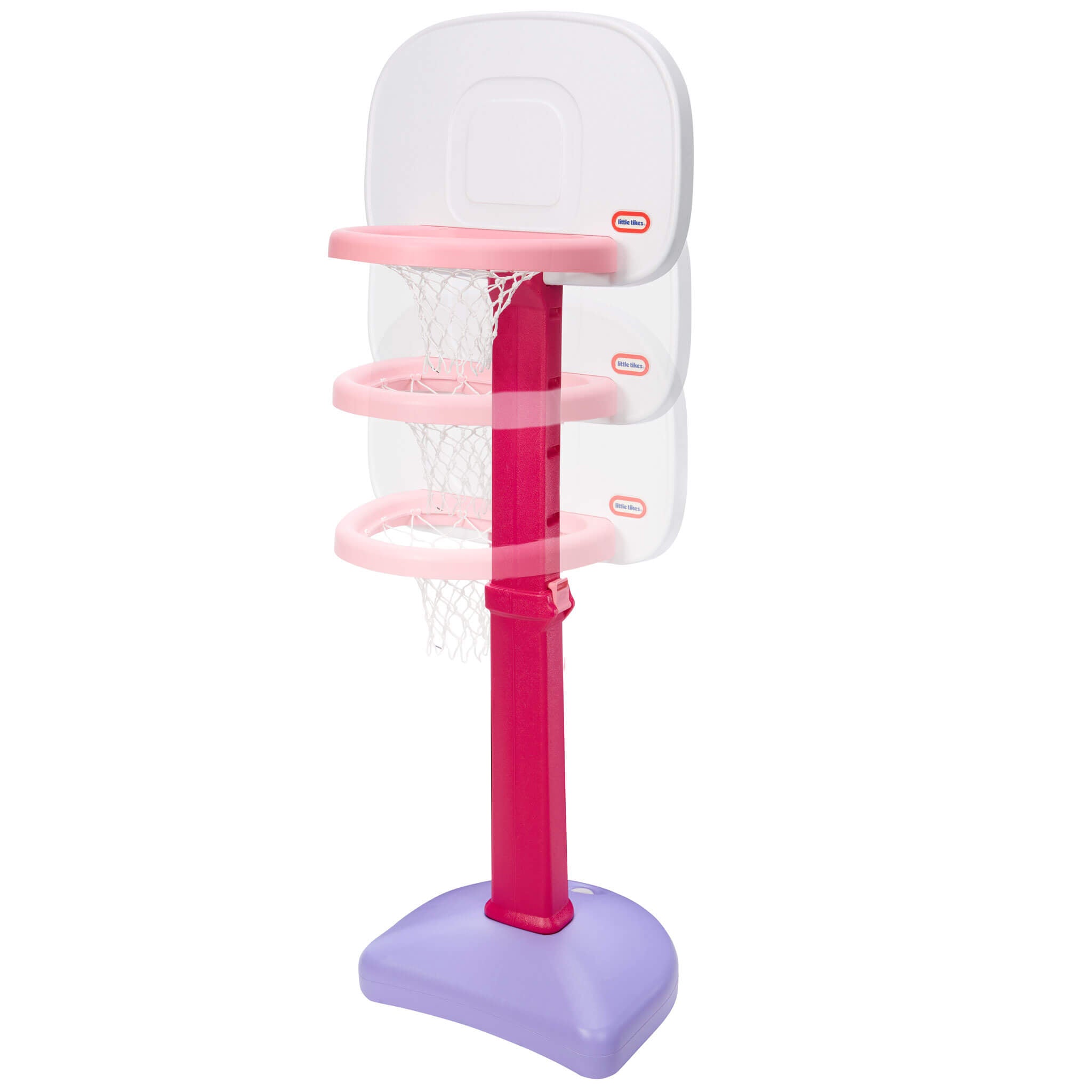 TotSports™ Easy Score™ Pink Basketball Set with 3 Basketballs - Image 5