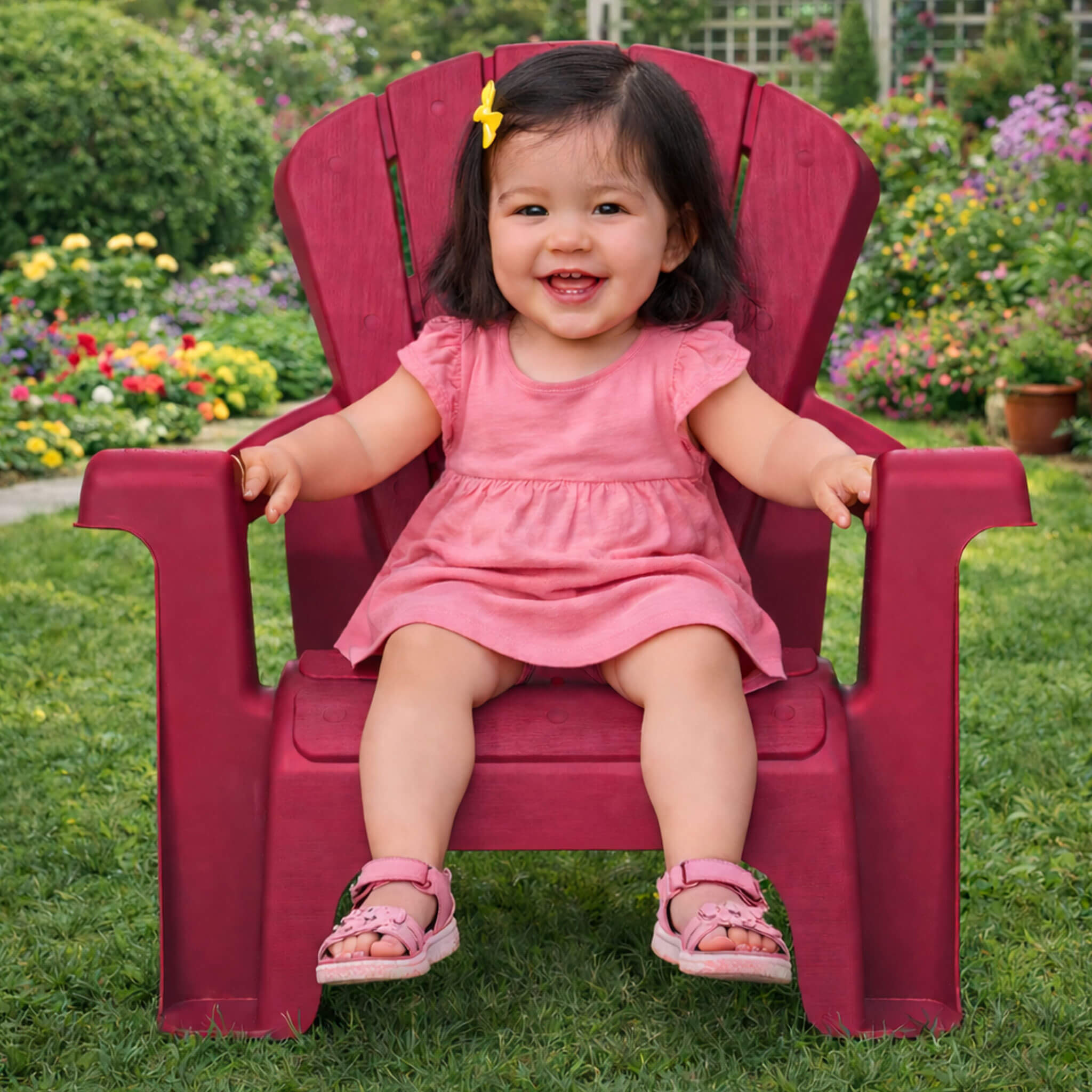 Garden Chair - Red 2 Pack - Image 2