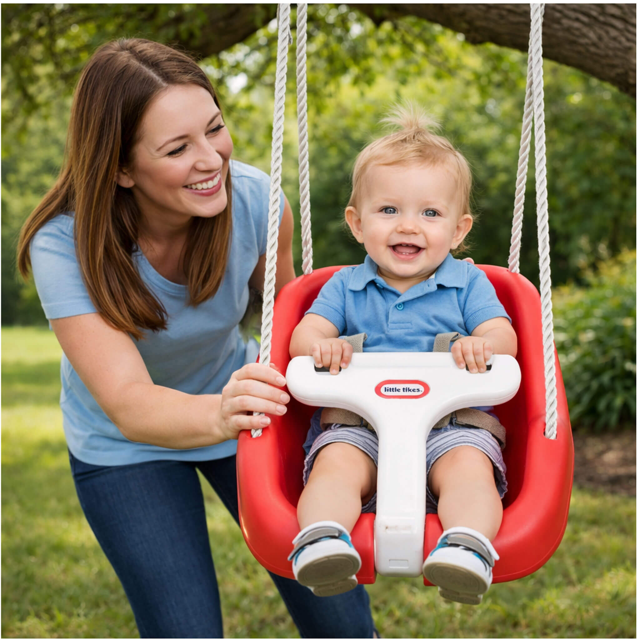 2-in-1 Snug 'n Secure™ Swing - Red - Image 3