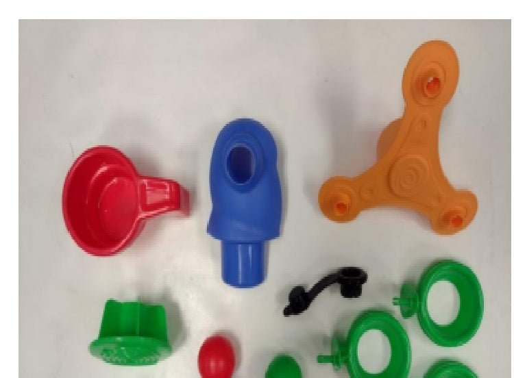 Hardware Pack: Ferris Wheel F. Ferris Wheel Crank K. Ferris Wheel Car L. Drain Plug M. Water Wheel Assembly G. Water Spinner H. Fill Cup O. Whale P. Crab P. Turtle - Image 2