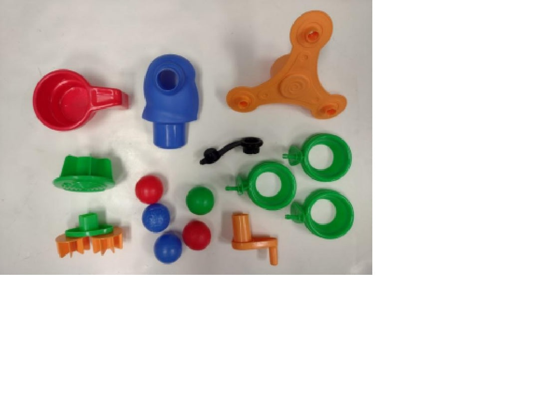 Hardware Pack: Ferris Wheel F. Ferris Wheel Crank K. Ferris Wheel Car L. Drain Plug M. Water Wheel Assembly G. Water Spinner H. Fill Cup O. Whale P. Crab P. Turtle