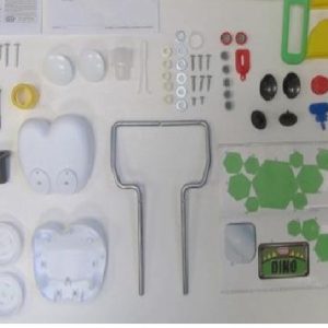 Hardware Pack: Screws. Wireform Bushing. Washer. Spacer.White Hubcap. Tophat Tool. Wireform Right/Left.Horn Bellows. Retaining Clip. Headlights(2). Center Cap(4). Fastener(2). Axle Cap(2).Tophat (5).Latch (1). Key Clicker (1). Key Clicker Housing. Black E